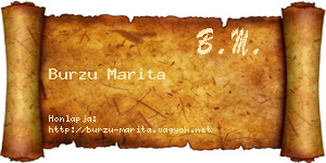 Burzu Marita névjegykártya